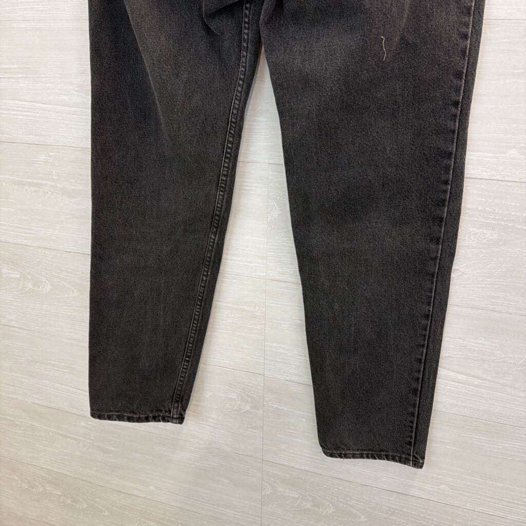 Levi Black Denim Straight Leg Jeans 29 Short