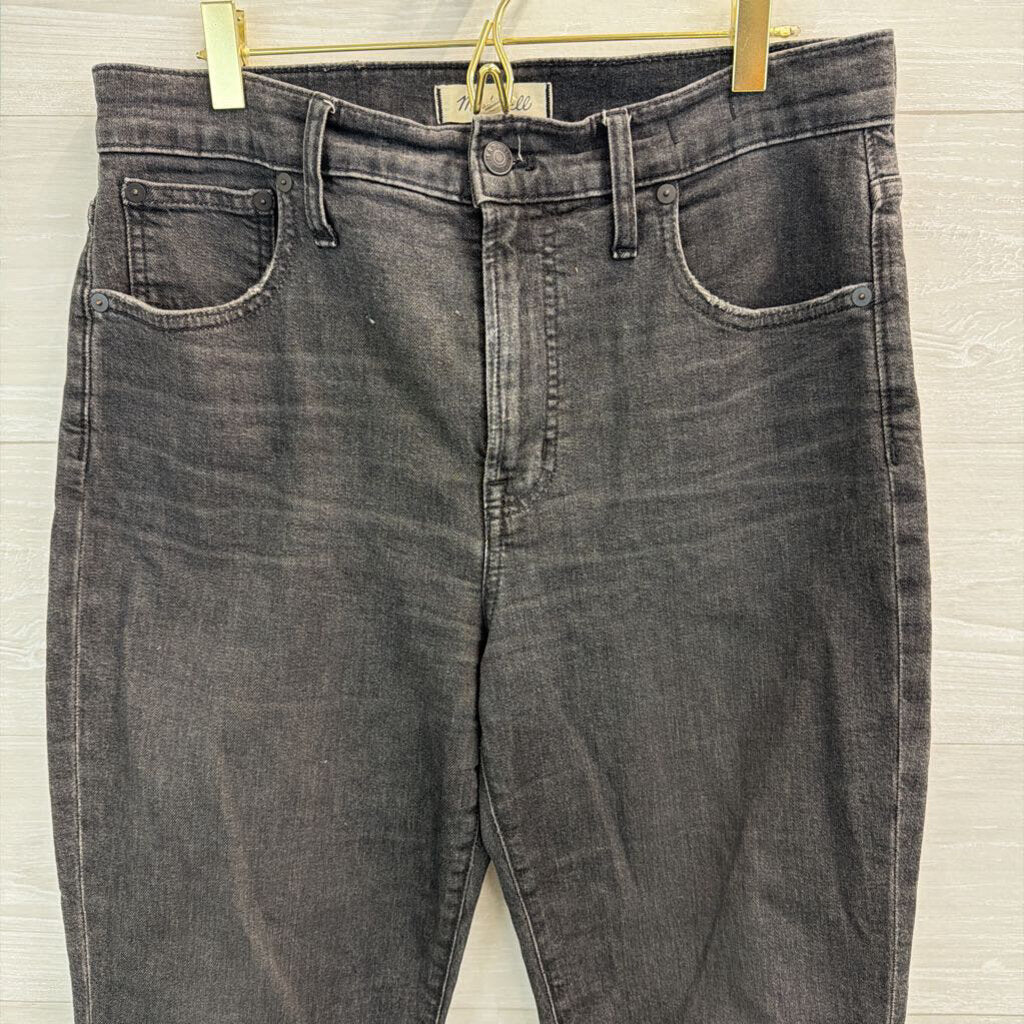Madewell Black Denim The Perfect Vintage Crop Jeans 29 Petite