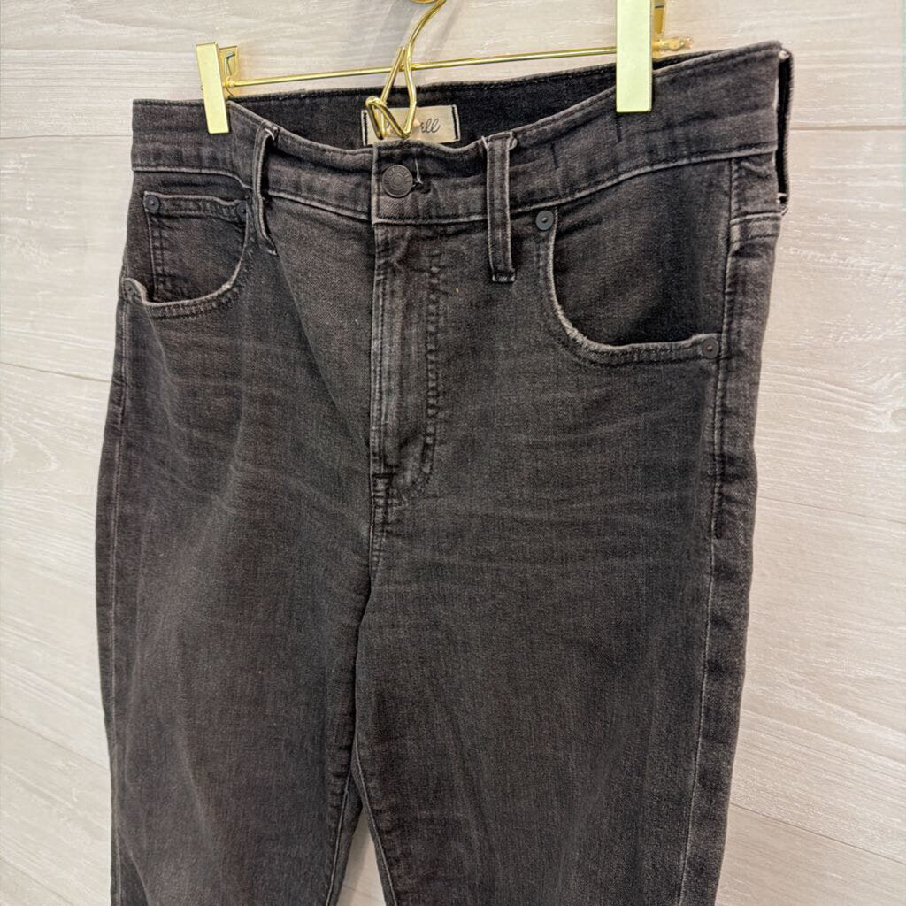 Madewell Black Denim The Perfect Vintage Crop Jeans 29 Petite