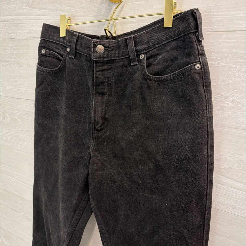 Lands End Black Vintage Mom Jeans 12P