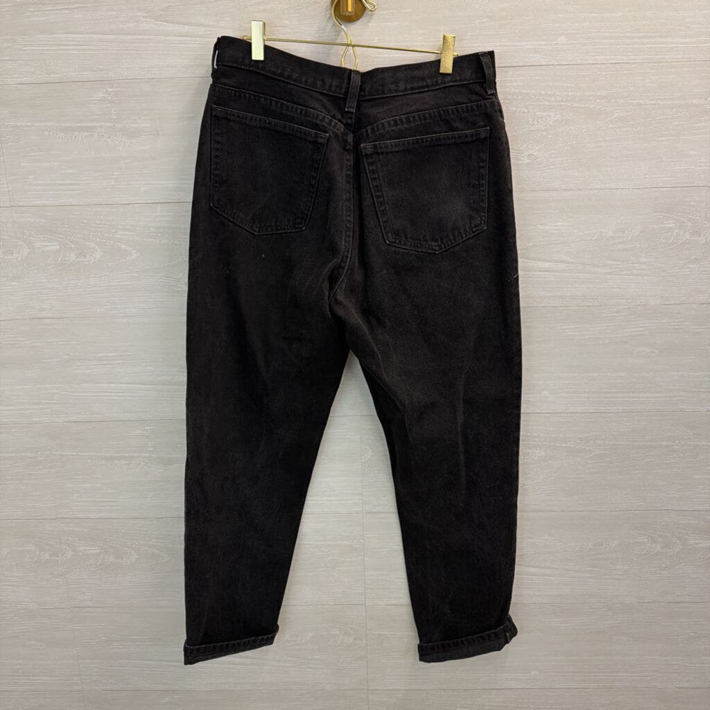 Lands End Black Vintage Mom Jeans 12P