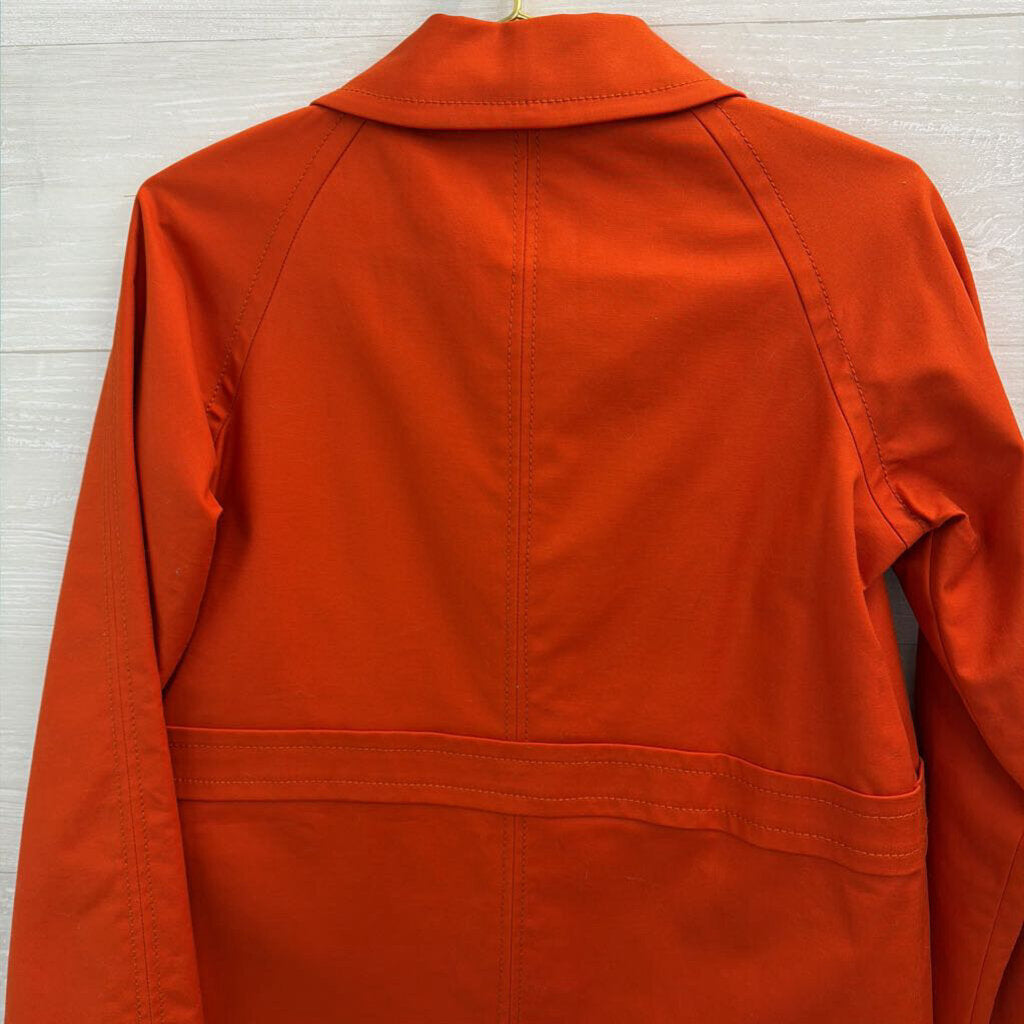 Liz Claiborne Orange Long Jacket Small