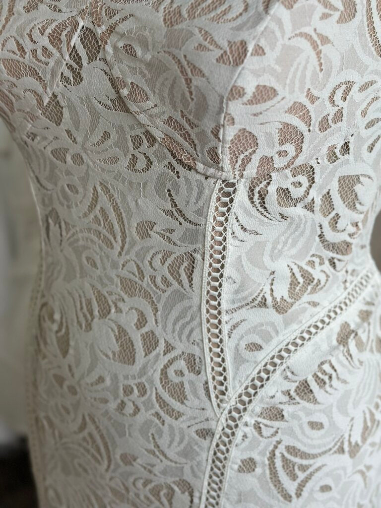 DB Studio Lace Strapless Wedding Dress 22W