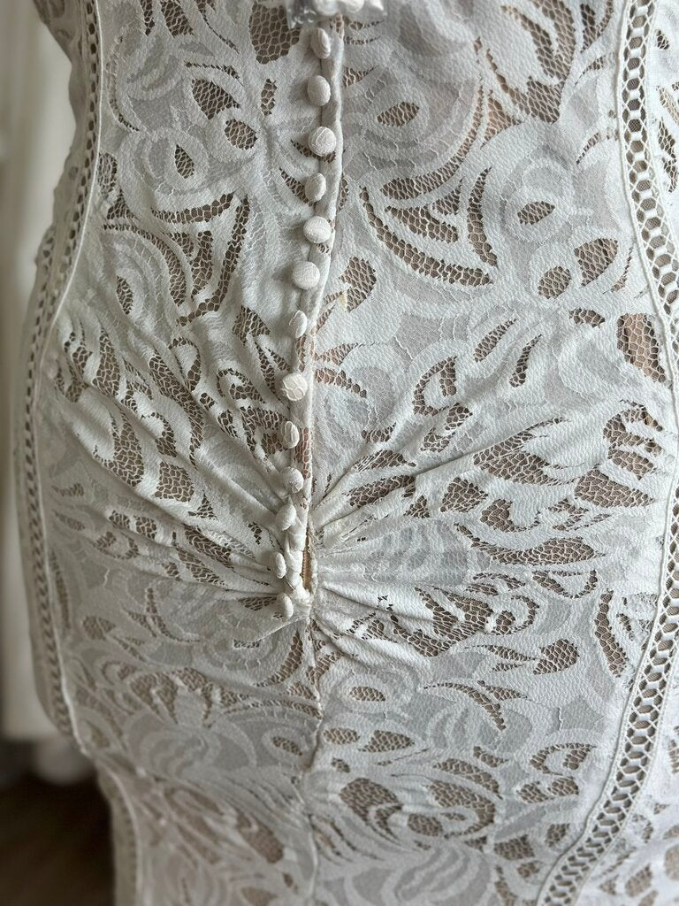 DB Studio Lace Strapless Wedding Dress 22W