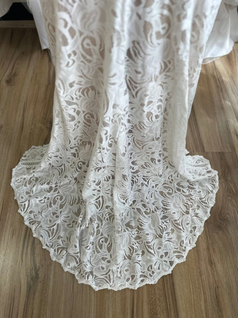 DB Studio Lace Strapless Wedding Dress 22W
