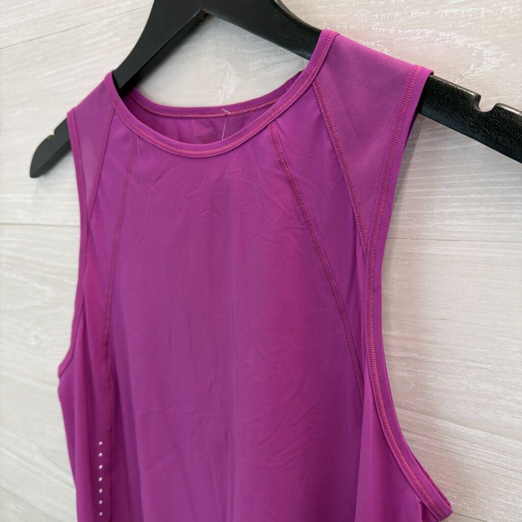 Lululemon Bright Purple Cropped Tank Medium