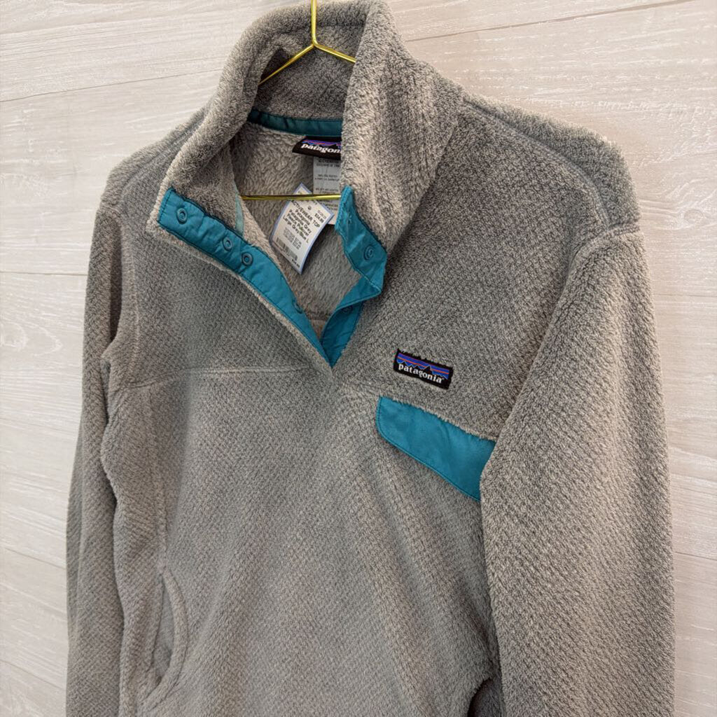Patagonia Grey Fleece Pullover Large
