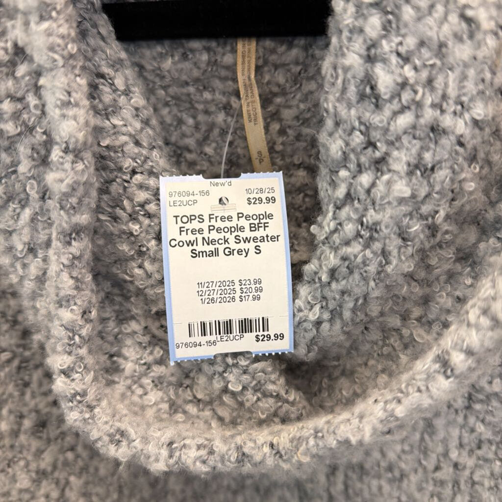 Free People BFF Cowl Neck Sweater Small
