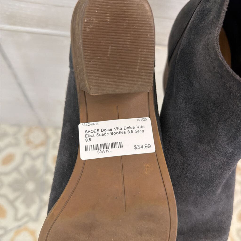 Dolce Vita Elisa Suede Booties 8.5