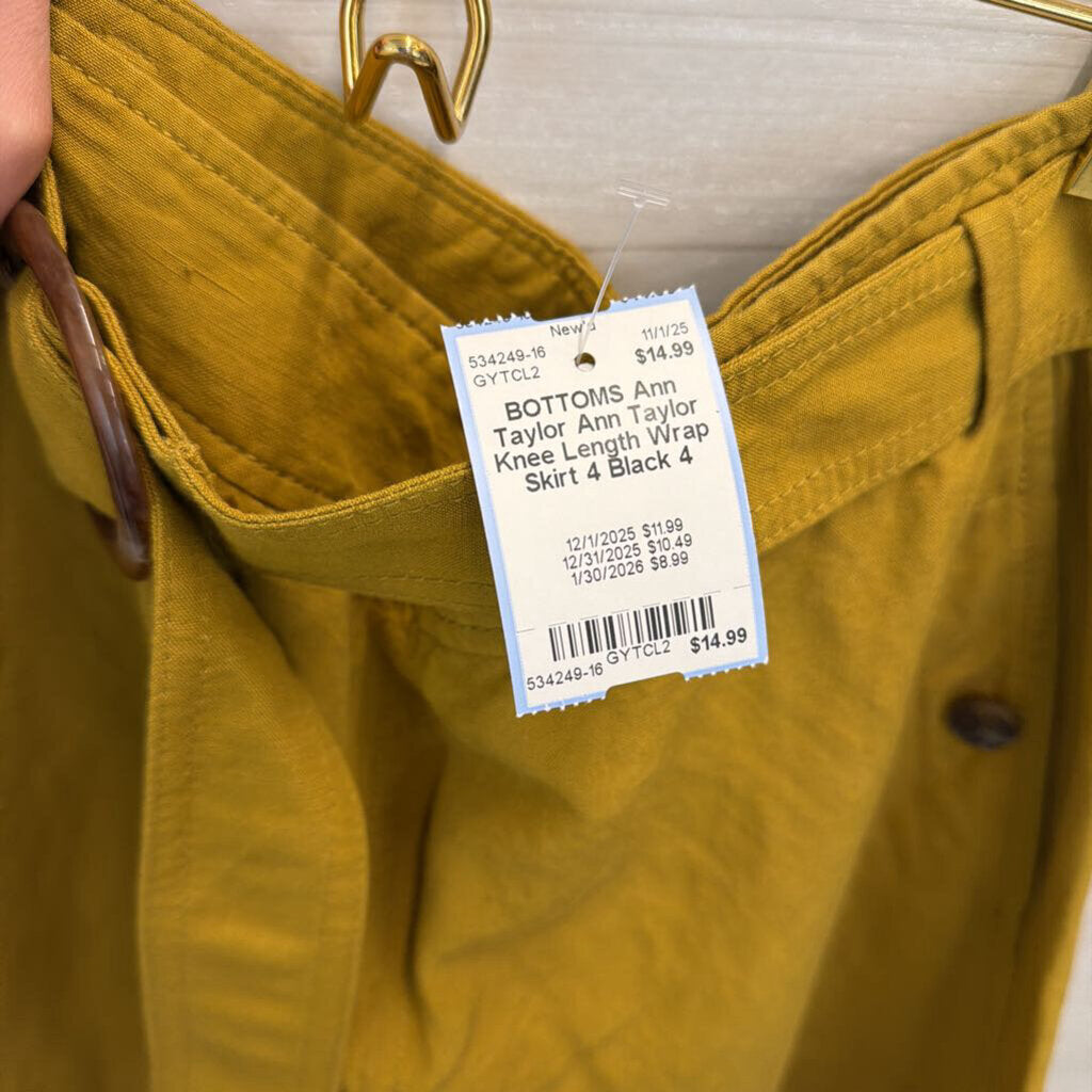 Ann Taylor Knee Length Wrap Skirt 4