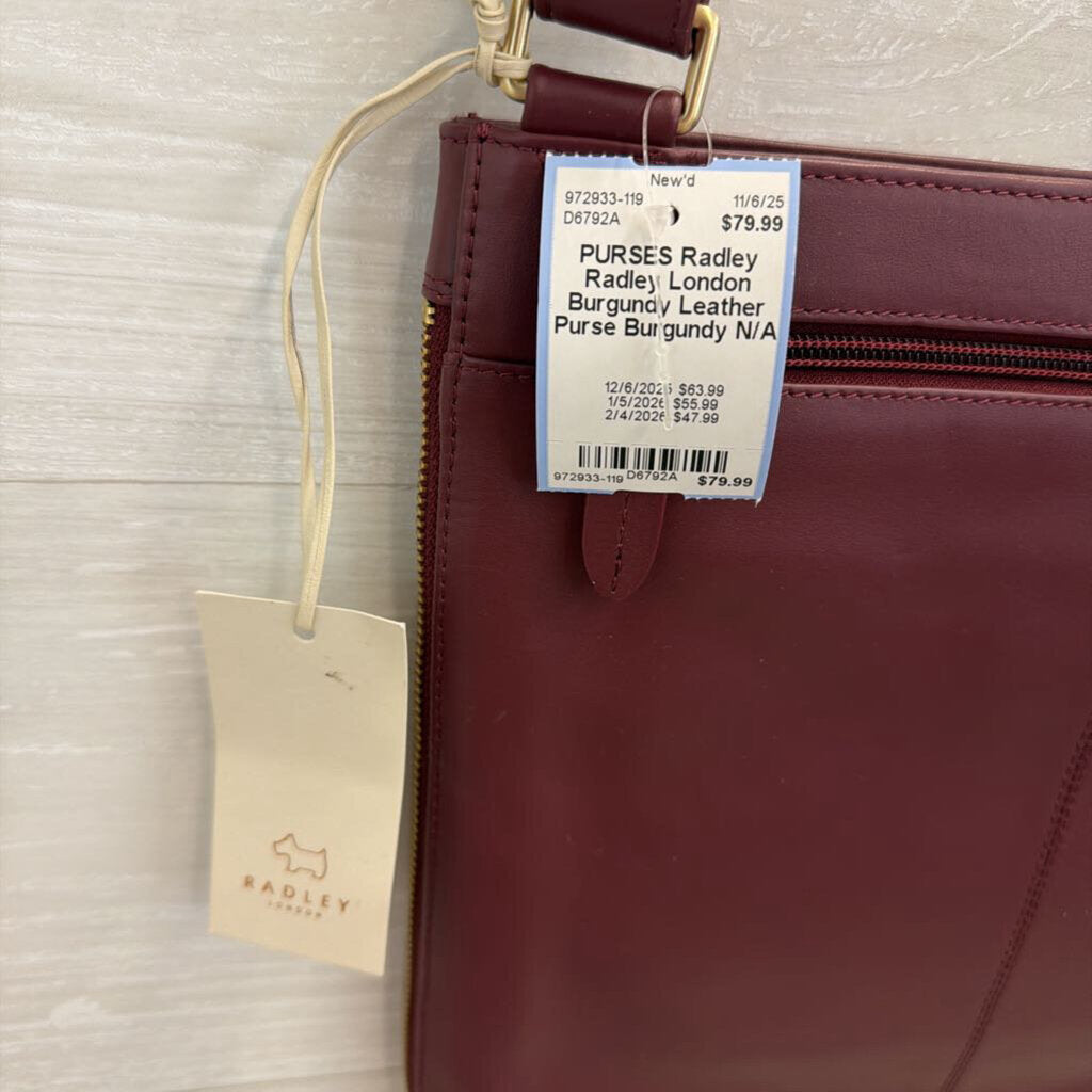 Radley London Burgundy Leather Purse