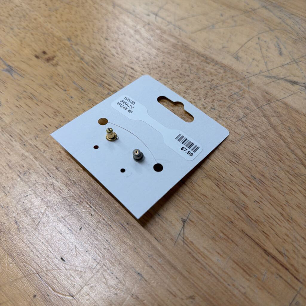 Gold Half Swirl Stud Earrings