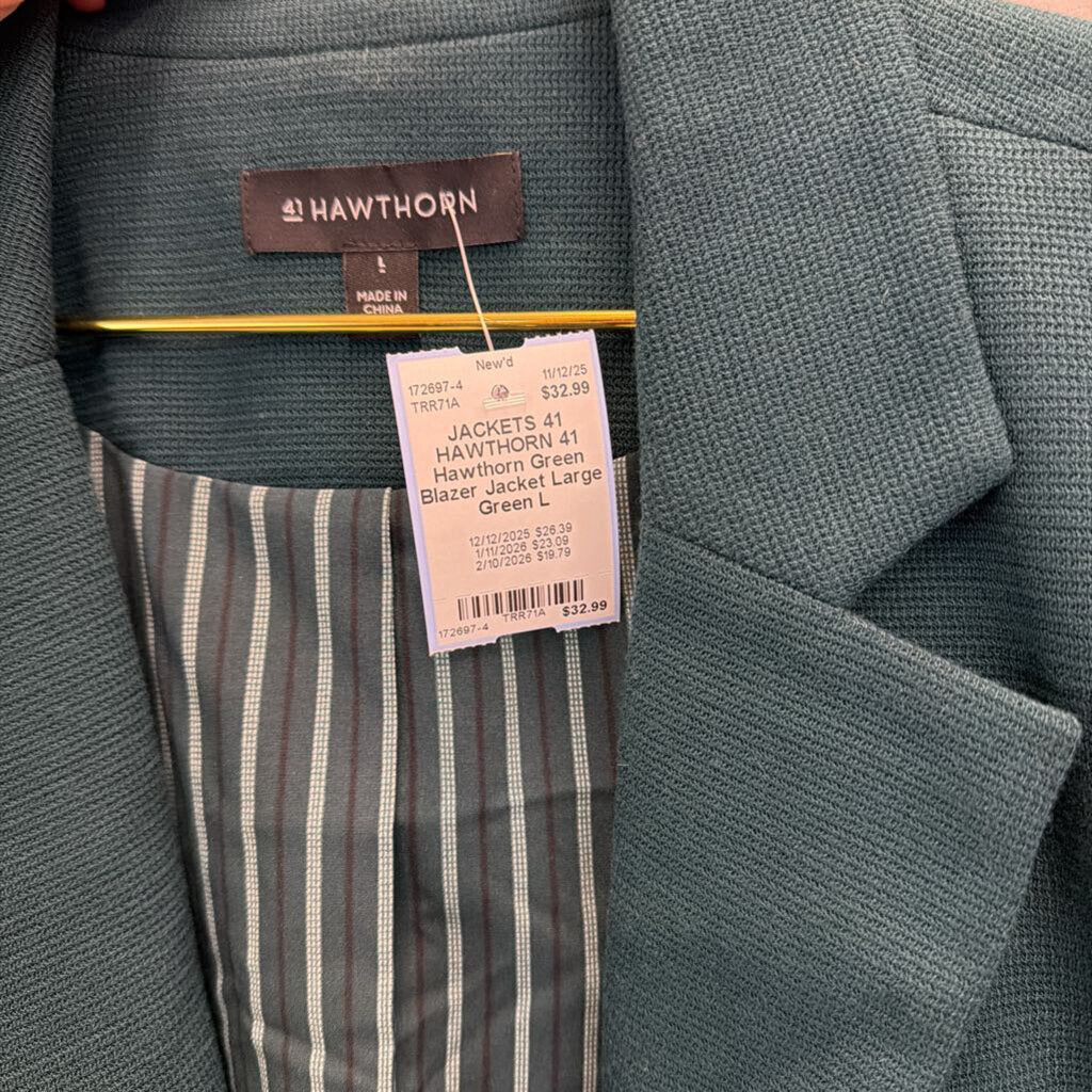 41 Hawthorn Green Blazer Jacket Large