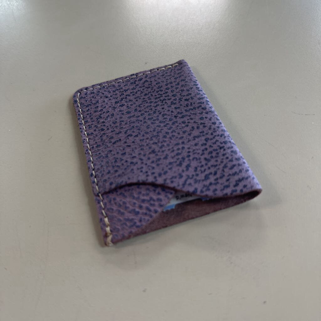 Portland Leather Goods Purple Minimalist Card Wallet