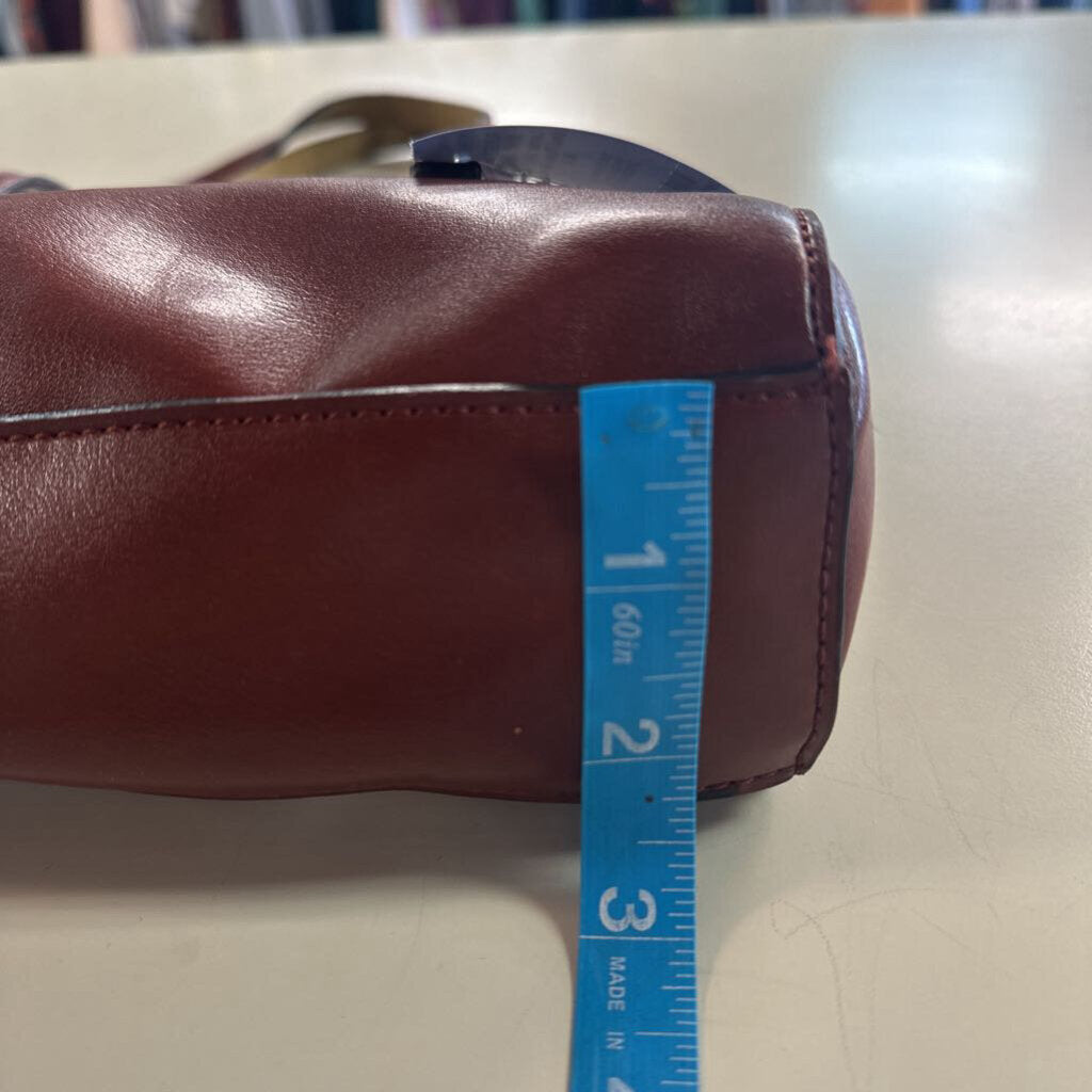 Mondani Brown Leather Laser Cut Small Purse