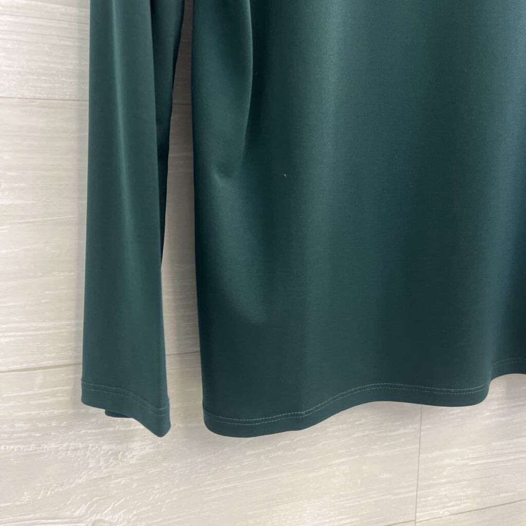 Calvin Klein Green/ Gold Studded Long Sleeve Top Large