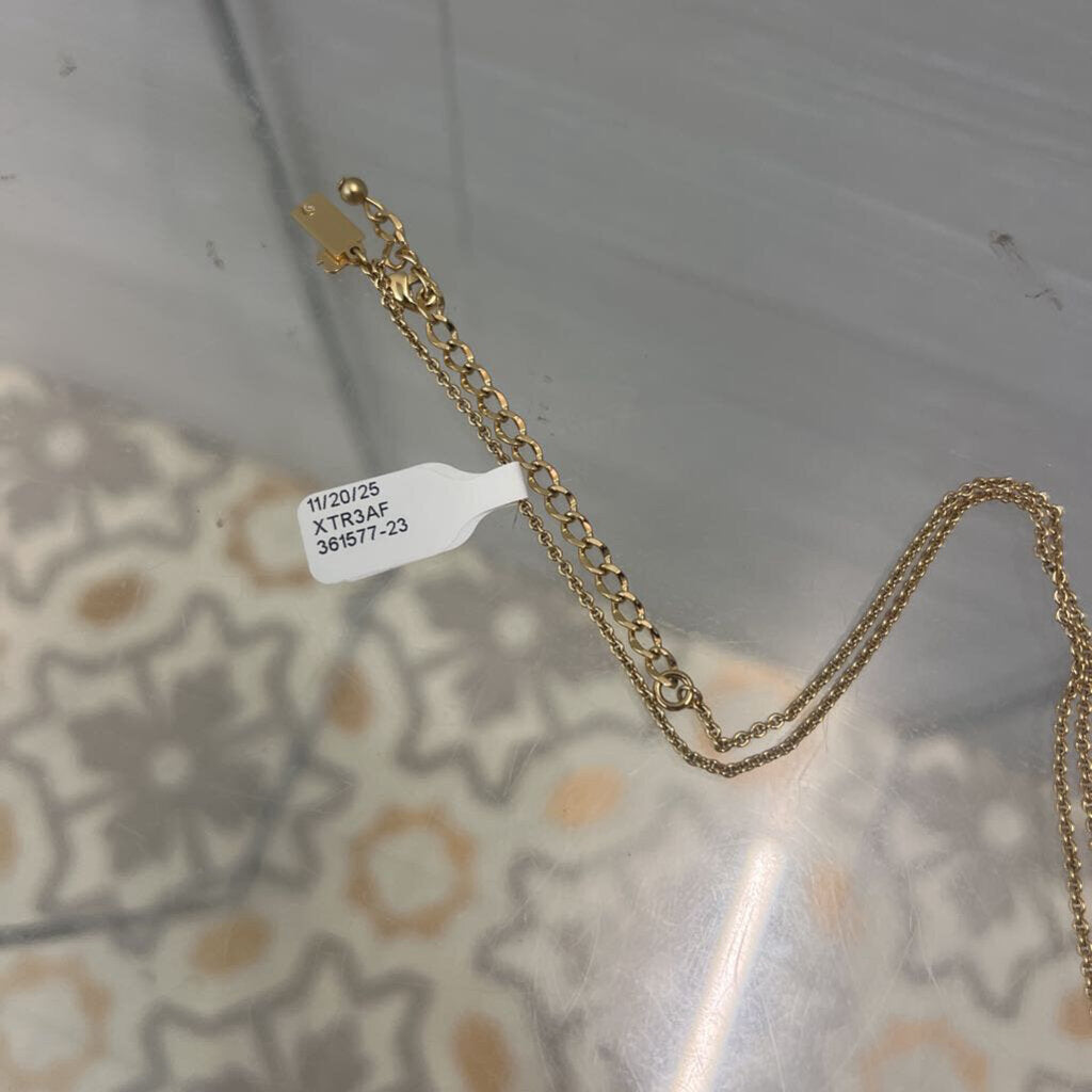 Kate Spade Gold Toned Dice Necklace