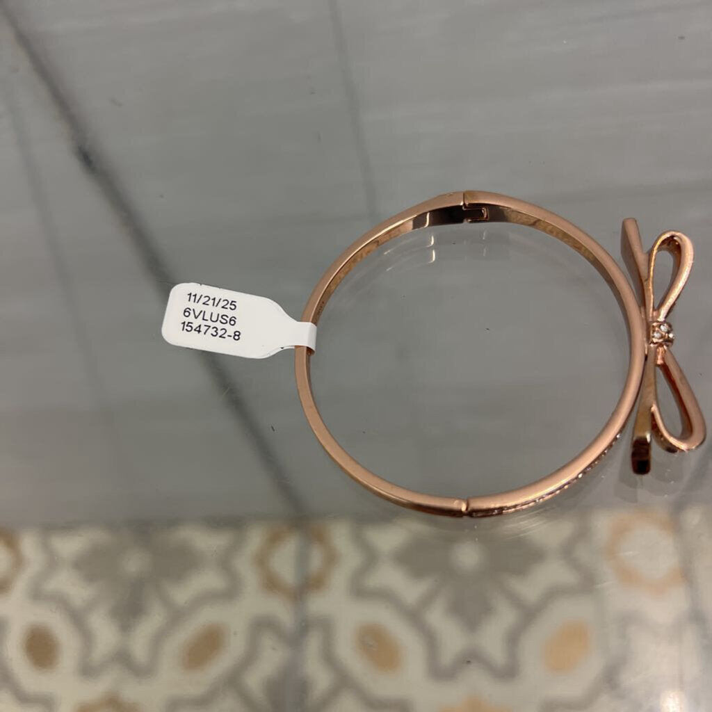 Kate Spade Rose Gold/ Rhinestone Dainty Bow Bracelet