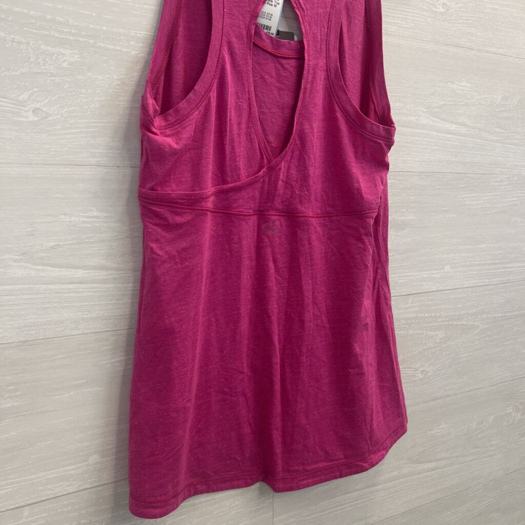 Calia Pink Keyhole Tank Top Medium