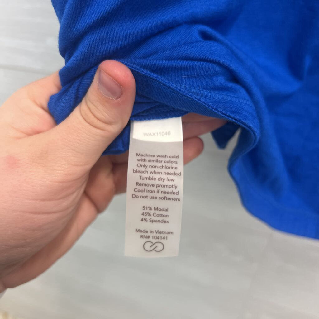 Calia Blue Keyhole Tank Top Medium