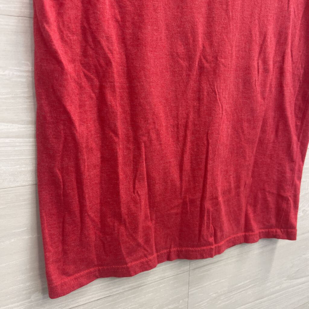 Mickey Mouse Red Short Sleeve Graphic Tee Extra Large