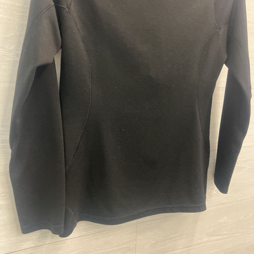 Patagonia Black Quarter Zip Long Sleeve Pullover Top Small