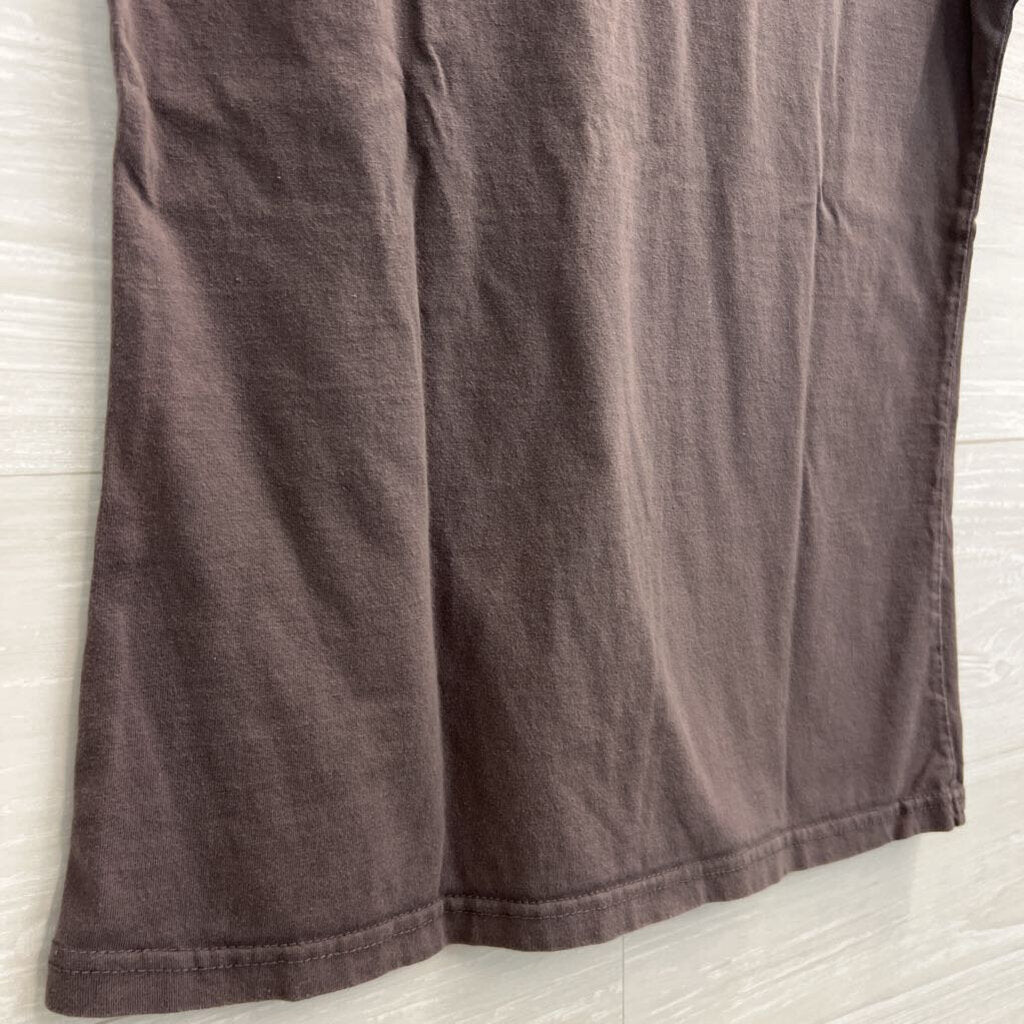 Pretty Little Thing Grey Embroidered Logo Short Sleeve Graphic Tee Small