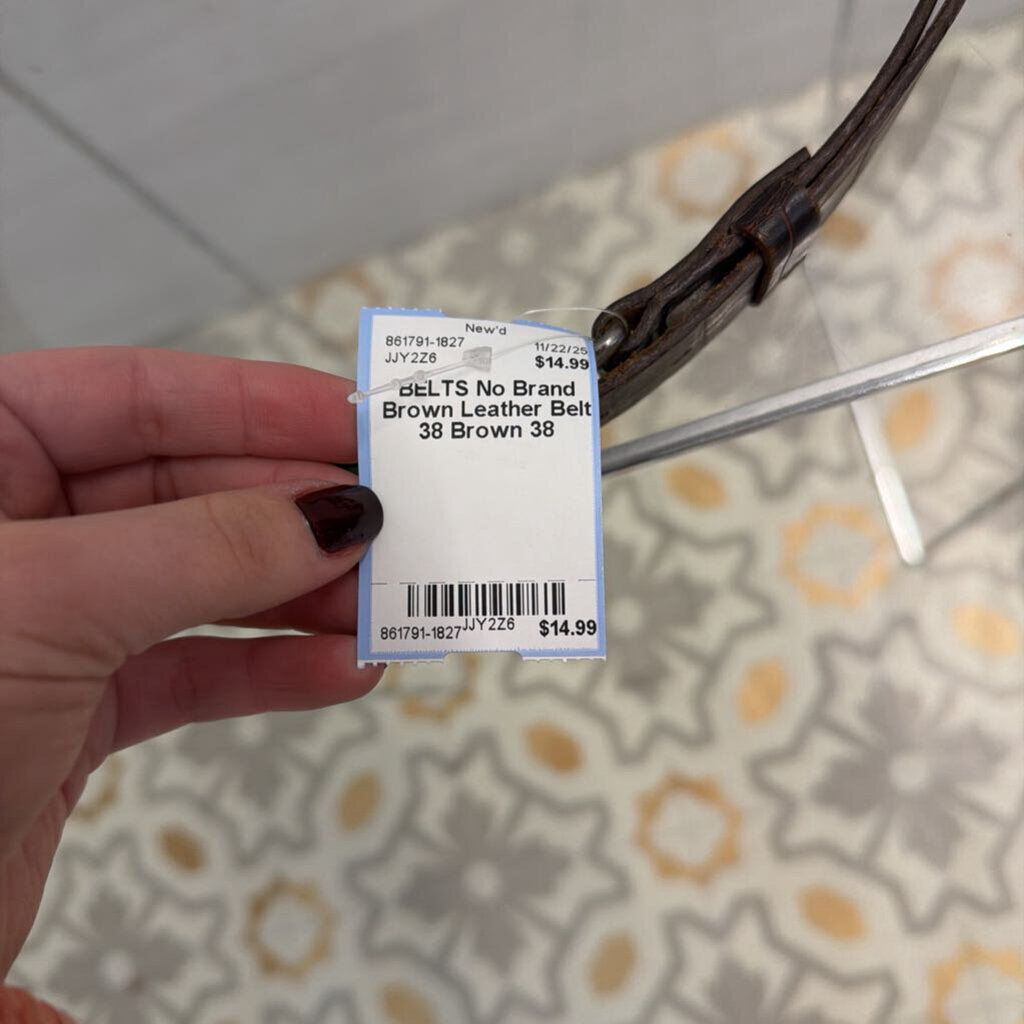Brown Leather Belt 38