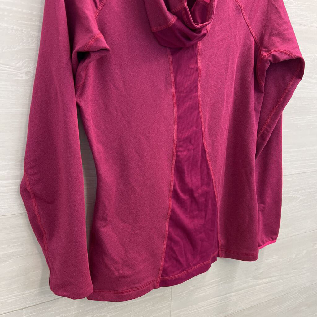 Nike Cranberry Long Sleeve Hooded Pullover Small