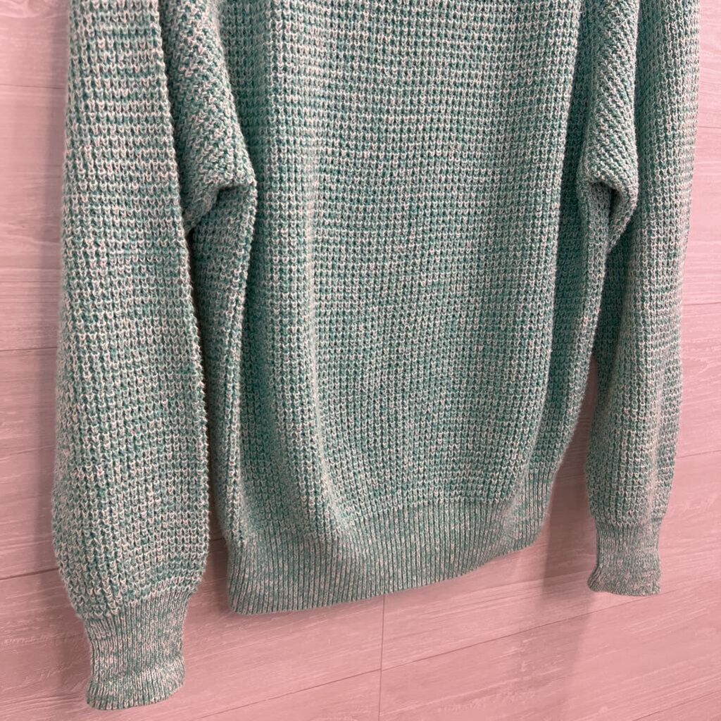 St Stephen Blue Knit Long Sleeve Sweater Top Large