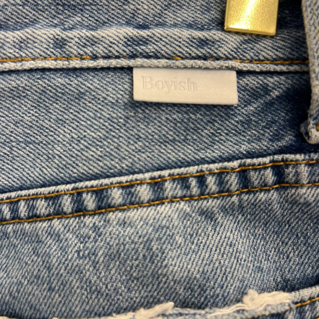 Boyish Light Wash High Rise Mom Jeans 26