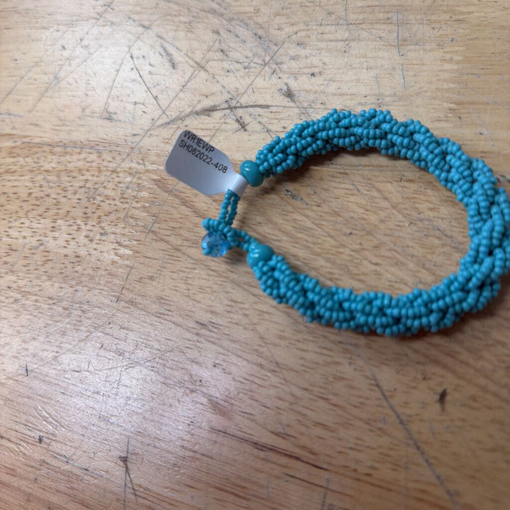 Turquoise Beaded Wrap Bracelet