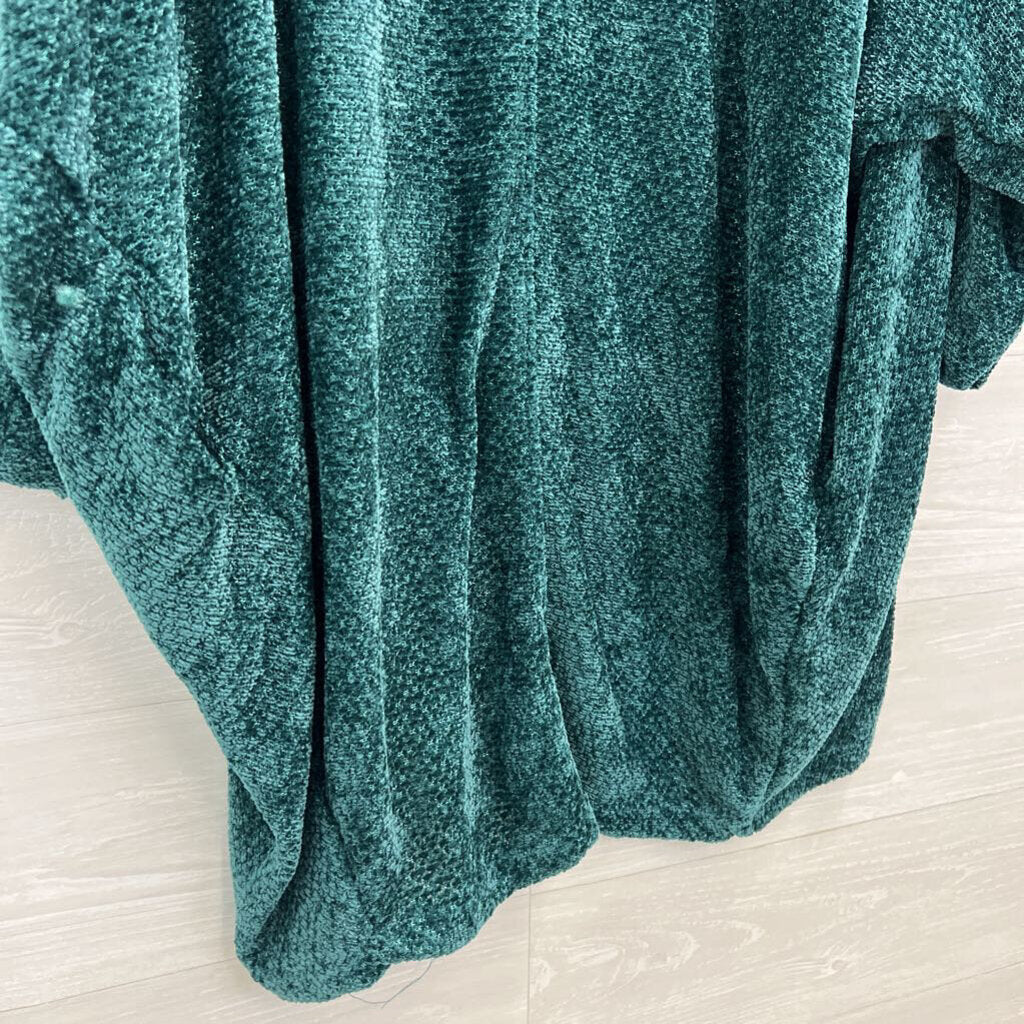 Flawless Green Soft Knit Long Sleeve Slouchy Open Front Cardigan Medium