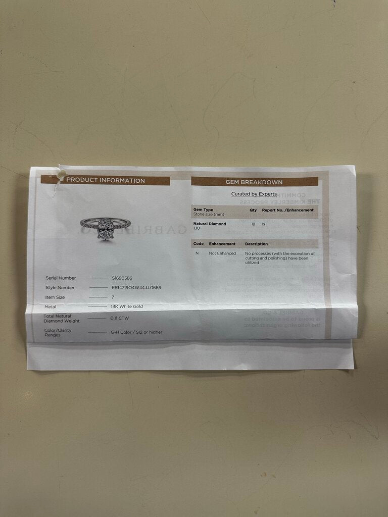 14K White Gold Oval 2.72 Ct Moissonite Center With Hidden Halo Engagement Ring 7