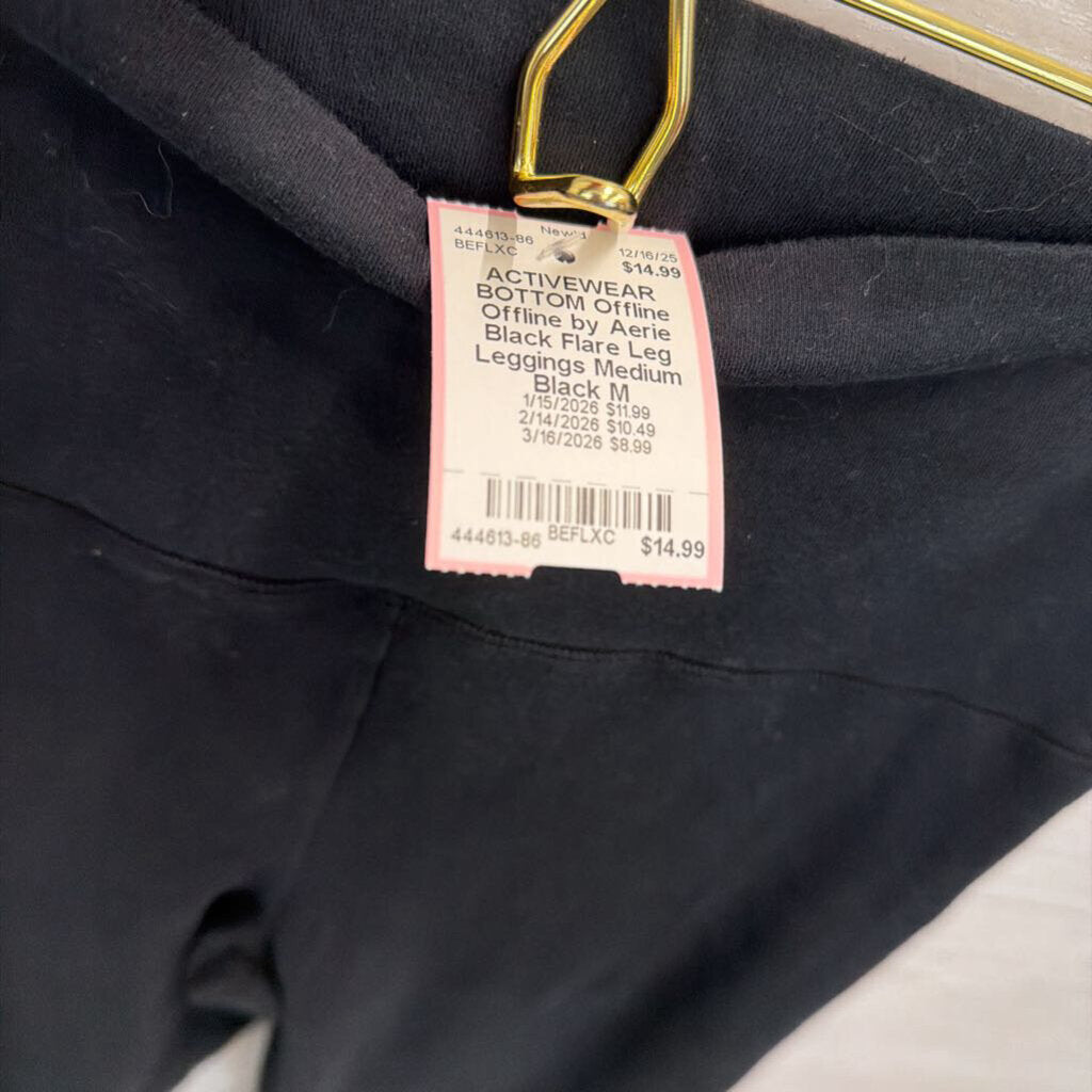 Offline by Aerie Black Flare Leg Leggings Medium
