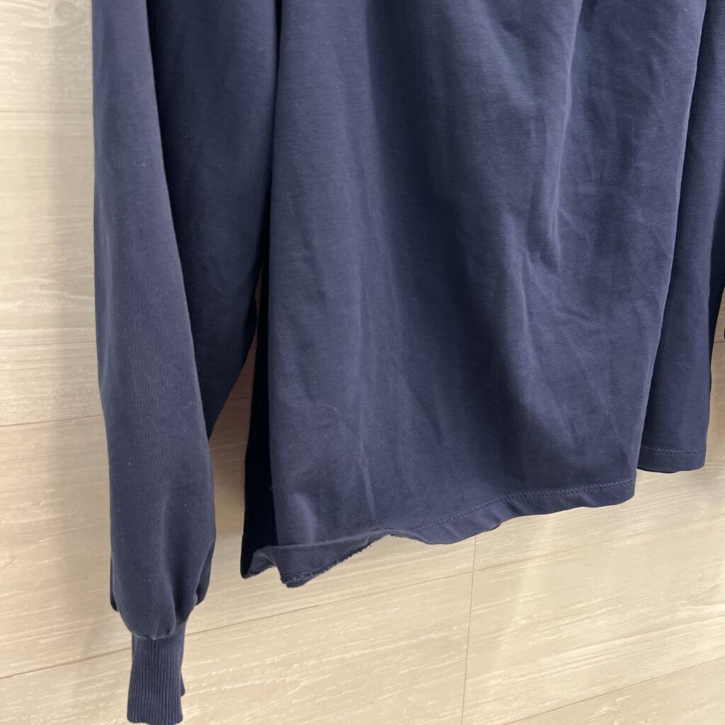 Maeve Navy Off Shoulder Slouchy Top Large