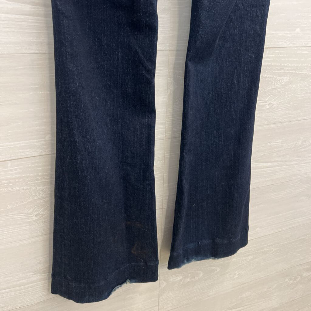 J Brand Dark Wash Flare Leg Jeans 30