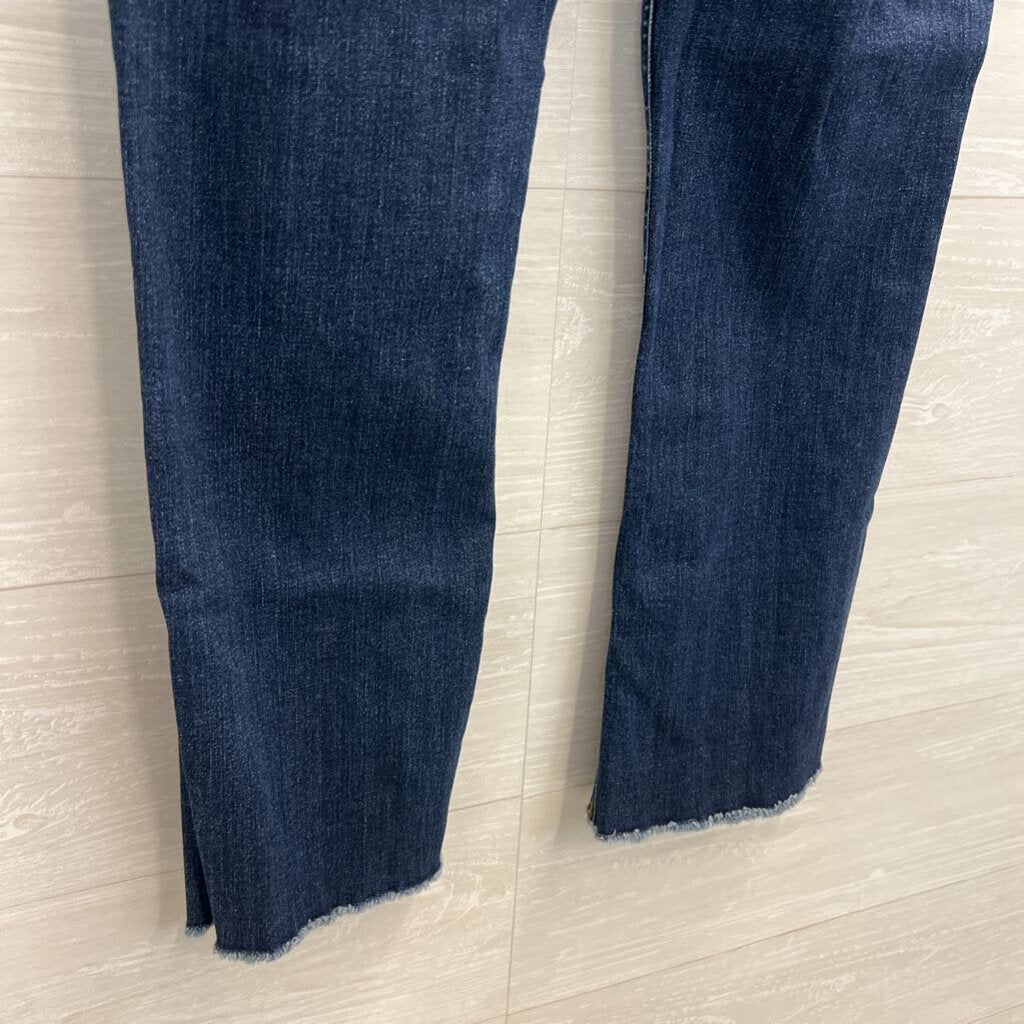 J Crew Dark Wash 9" Billie Demi Boot Crop Jeans 26