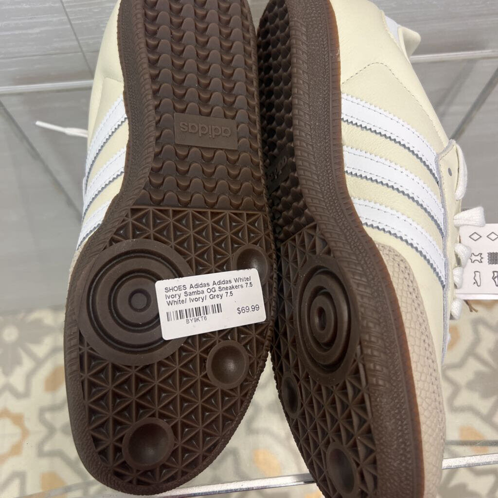 Adidas White/ Ivory Samba OG Sneakers 7.5