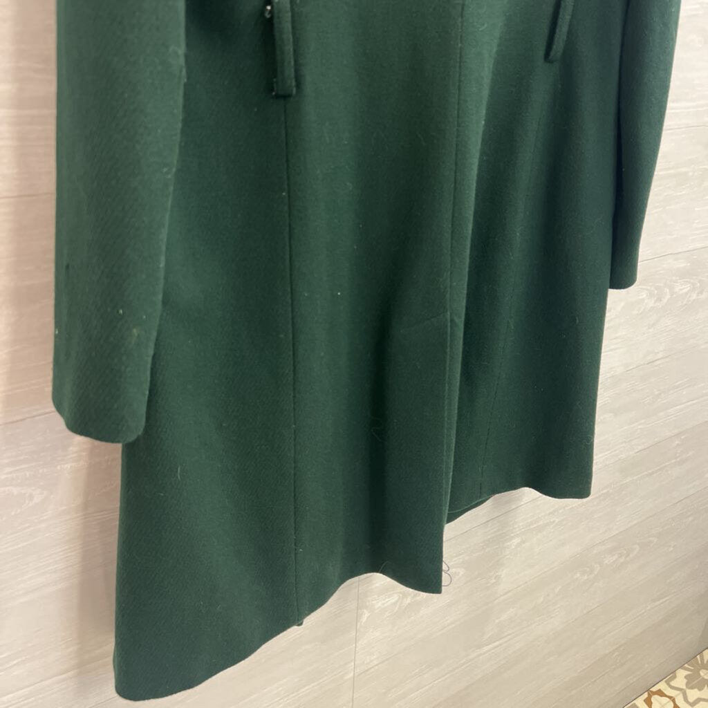 Gap Green Double Breasted Long Jacket Small