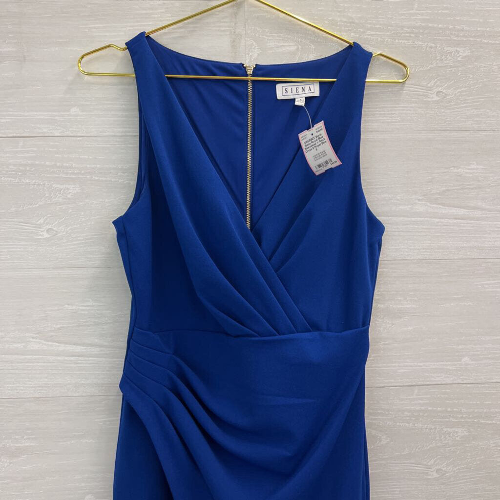 royal blue active dress Royal Blue Plain Bodycon Mini Tank Dress L