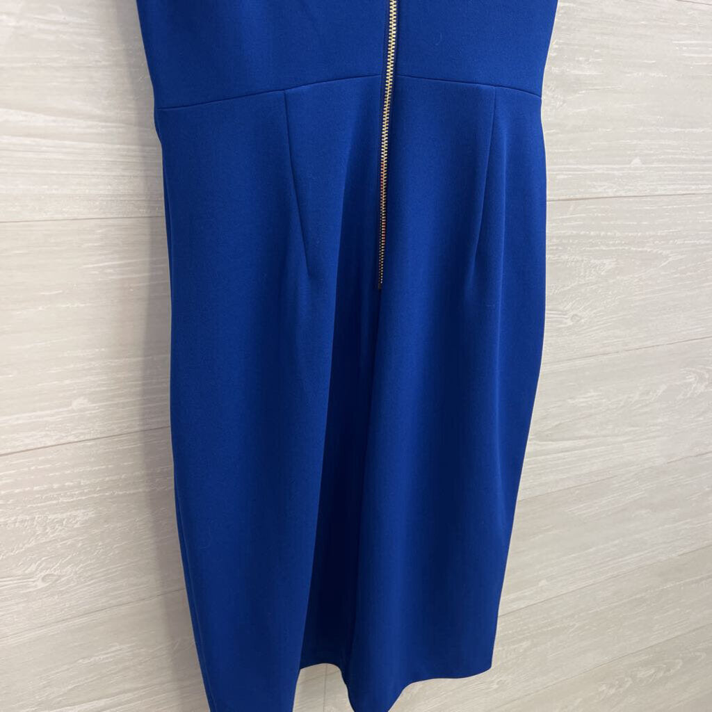 Siena Royal Blue Sleeveless V Neck Dress 8