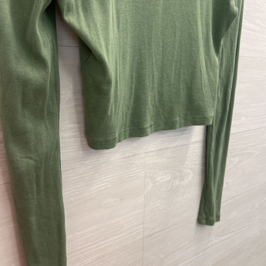 Madewell Green Long sleeve Crop Tee Small