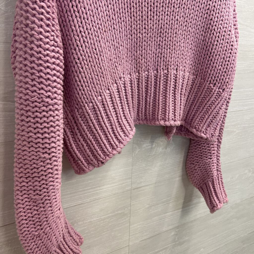 Free People Orchid Chunky Knit Sweater Small