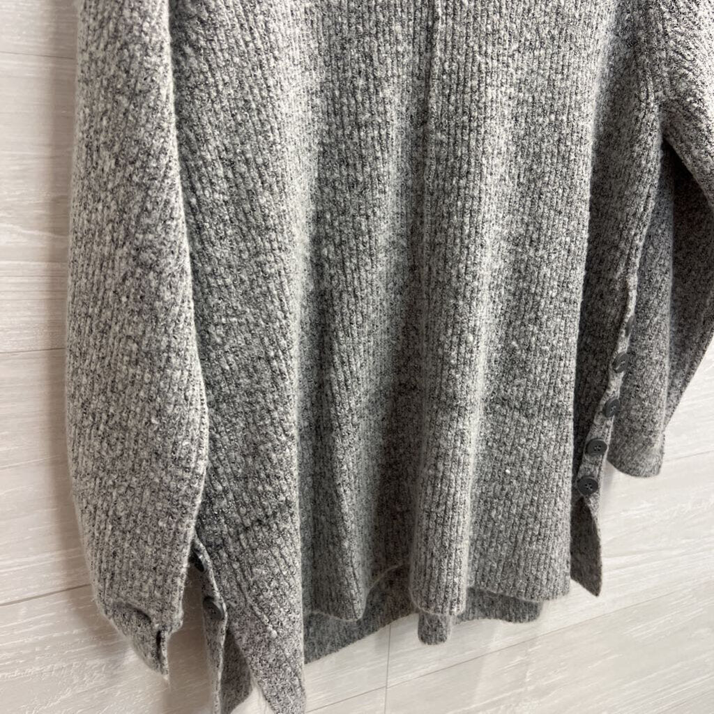 Fever Soft Grey Knit V Neck Sweater Extra Large