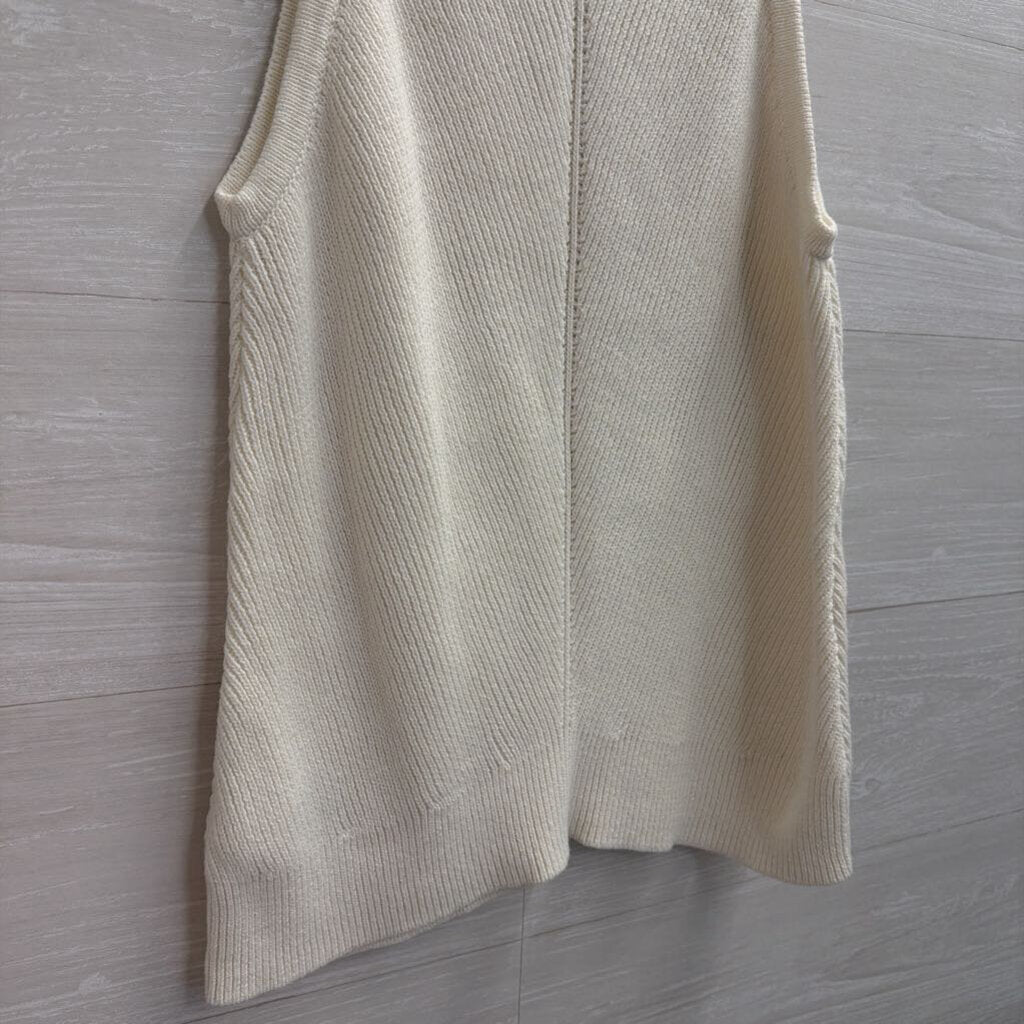 Gap Cream Knit Tank Top Medium Petite