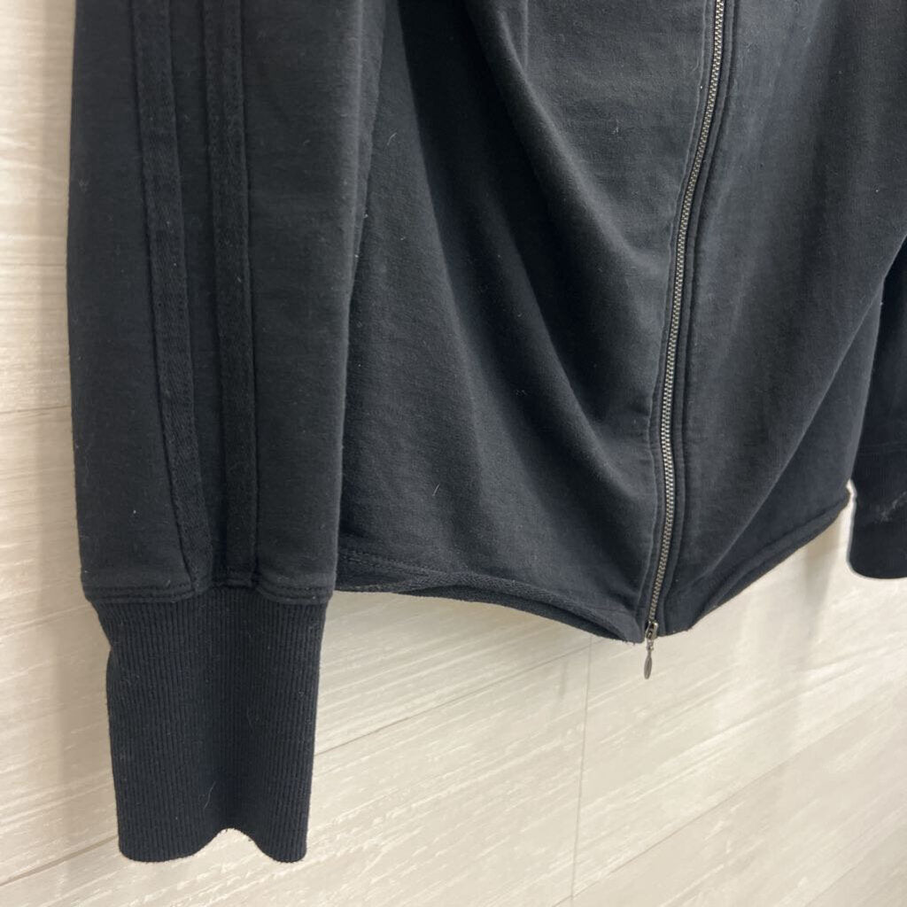 Sundays Zero Black Long Sleeve Turtleneck Zip Back Top Small