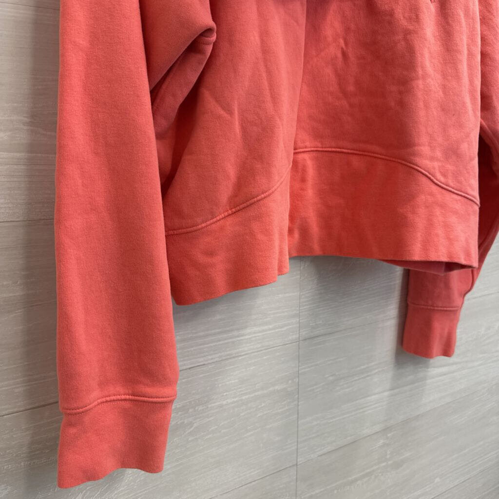 Lululemon Coral Loungeful Cropped Hoodie Medium