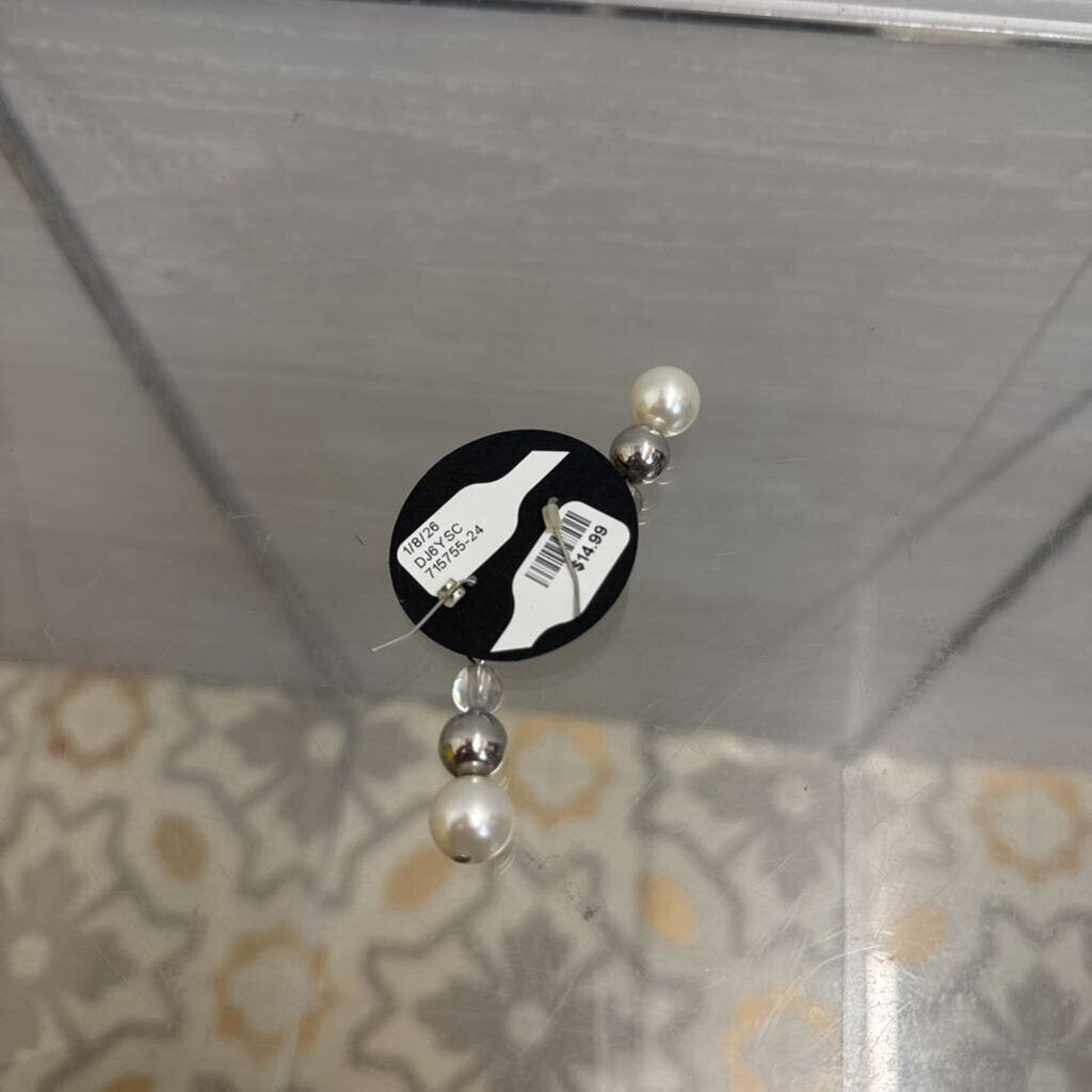 Vintage Dangle Pearl Drop Earrings