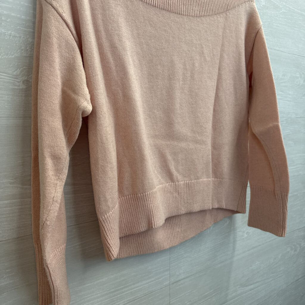 Moth Pink Knit Long Sleeve Sweater Top Extra Small